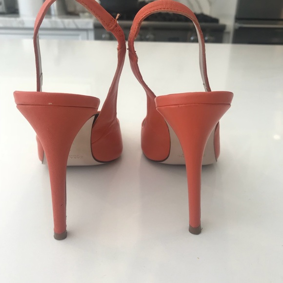 Zara Leather Slingback Heels - Picture 3 of 7